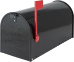 Large Mailboxes For Outside, Black Metal Mailbox, Galvanized Steel Post Mount. Fixed Price $106.64.