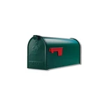 Architectural Mailboxes Elite Galvanized Steel Post Mount Green E1100GAM. Fixed Price $32.95.