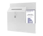 Marketing Holders Suggestion Ballot Box With Locking Top Trifold Brochur.... Fixed Price $60.80.