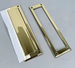 Baldwin 0017003 Magazine Sized Spring Tension Brass Letter Box Plate. Fixed Price $80.28.