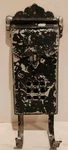 Vintage Black Cast Iron Mailbox Letter Flap Peep Holes Newspaper Holder Decor. Fixed Price $31.94.
