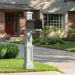 Pemberly Row Weatherproof Traditional Plastic Mail Post In White. Fixed Price $199.32.