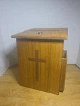 Church Collection Box Tithing Donation Fundraising Charity With Cross. Fixed Price $9.95.
