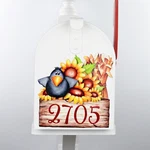 Mailbox Magnet (partial Cover) Black Bird Crow Cornstalks Custom Address Sign. Fixed Price $9.95.