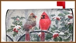 Evergreen Mailbox Cover * Winter Peace Cardinals Strong Magnets - Brand New. Fixed Price $24.98.