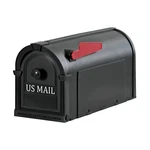 Postal Pro, The Hampton Mailbox, Durable Plastic, Easy Install, Flag Black. Fixed Price $59.46.