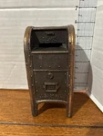 Vintage Us Coin Bank Looks Like Mailbox About 5.5 Inches Tall With Bottom. Fixed Price $29.99.