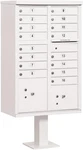 Salsbury Cluster Box Unit -16 Doors & 2 Parcel Lockers White,usps (type Iii). Fixed Price $3316.89.