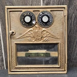 Vtg Corbin Bronze Brass Double Dial Eagle Post Office Box Door Cir 1910 11. Fixed Price $31.50.