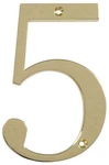 Distinctions By 843155 4-INCH Flush-mount Polished Brass House Number. Fixed Price $15.84.