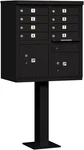 Salsbury Cluster Box Unit With 8 Doors And 2 Parcel Lockers In Black Usps. Fixed Price $3153.88.