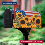 Izus Patriotic Sunflower Magnetic Mailbox-covers Spring-summer American-flag. Fixed Price $15.95.