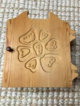 Finely Crafted Swedish (stabsv Gen Sweden) Wooden Key Box/holder/hook/rack!. Fixed Price $68.59.