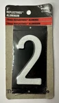 Hillman Sign Center Reflective Number 2 Nos 3INCH. Fixed Price $12.00.