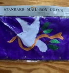 Christmas Mail Box Cover Nylon Standard 18" 20" W Dove Holly Cbk Ltd. Fixed Price $9.99.