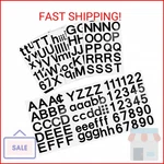 Outus 202 Pcs 8 Sheet Vinyl Letter Stickers Inch Black Self Adhesive Mailbox. Fixed Price $14.83.