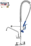 Commercial Faucet With Sprayer For Kitchen Cook : Wall Mount. Fixed Price $302.00.