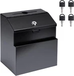 Suggestion Box With Slot And Lock Metal Wall Mounted Ballot Complaint Donati. Fixed Price $27.04.
