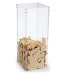 Clear Plexiglass Acrylic Donation Box Fund Raising Stand Display Tithing. Fixed Price $171.24.