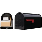 Gibraltar Elite T2 Large Black Steel Rural Post Mount Mailbox E1600BAM. Fixed Price $48.70.