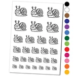 Cute Snail With Mail Gastropod Temporary Tattoo Water Resistant Set. Fixed Price $10.99.