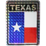 Texas Prismatic Reflective Flag Sticker Decal - New Free Shipping. Fixed Price $6.88.