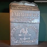 Farmhouse Galvanized Steel Wall Mount Mailbox Welcome To Our 8T1494. Fixed Price $41.00.