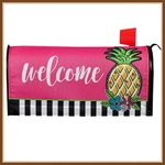Evergreen Mailbox Cover * Bright Pineapple Welcome Strong Magnets - Brand New. Fixed Price $24.98.