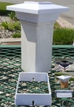 12-PK Solar 4X4 White Cap Light With Bright Smd Led For Pvc / Wood Posts. Fixed Price $128.99.