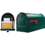 Gibraltar Elite T2 Large Green Steel Rural Post Mount Mailbox E1600GAM. Fixed Price $41.42.