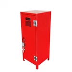 Mini Metal Locker With Key And Red 4.2X4.2X11" Great For Kids Treasure Box. Fixed Price $16.50.