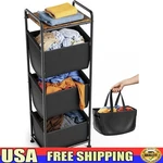 Vertical Laundry Sorter 3 Compartment Removable Bags Easy Carry Durable Design. Fixed Price $50.57.