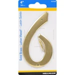 Hillman 847048 Gold Lacquer-coated Brass Nail-on #6 Number In. (pack Of 3). Fixed Price $12.51.