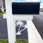 Tropical Palm Trees Mailbox Bracket, Decor, Porch Decoration, 21 Inch. Fixed Price $65.00.