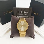 Bulova Modern Futuro 97D115 Gold-tone Diamond Dial Quartz Men's 42MM Watch New. Fixed Price $139.34.