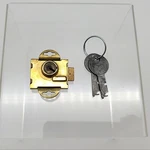 Eagle Mailbox Lock 2616 Brass Max 1/4" Rear Mount 1-3/8" Center 3/16" Bolt. Fixed Price $13.34.