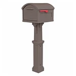 Gibraltar Mailboxes GHC40M01 Grand Haven Large Plastic Mocha Post Mount. Fixed Price $118.44.