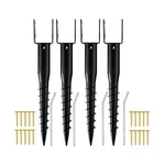 Premium No Dig Ground Anchor Black U-model Screw In Post Stake 27" Long Ancho.... Fixed Price $131.31.