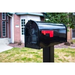 Gibraltar Mailboxes Classic Medium, Steel, Post Mount Mailbox, Black. Fixed Price $29.99.