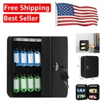 Lockable Wall Mount Key Box With 20 Hooks - Secure Storage Solution. Fixed Price $28.99.