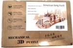 American Long Truck 3D Mechanical Wooden Model/puzzle, New. Fixed Price $34.98.