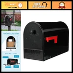 Large Capacity Double Door Mailbox Weather-resistant, Black, Secure Design. Fixed Price $115.99.