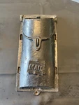 Antique Cast Iron Wall Mount Mailbox Slot Letter Drop Door Black. Fixed Price $89.99.