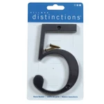 Hillman Distinctions 4-IN. Flush Mount Black House Number 5. Fixed Price $9.50.