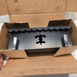 Nib Fulton Mailbox 2102 Black Powder Coat Metal Horizontal Wall Mount Space Save. Fixed Price $15.47.