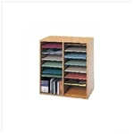 Safco 9422MO 16 Compartment Literature Organizer Medium Oak. Fixed Price $111.10.