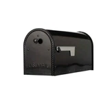 Architectural Mailboxes Edwards Black Large Steel Post Mount Mailbox, New. Fixed Price $49.95.