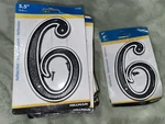 Lot Of 17 - Hillman 845898, Reflective Address Number #6 5.5" X 15, 2. Fixed Price $35.00.