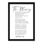 Rlwangchao The Blessing Bible Verse Christian Wall Art For Home Decor 16". Fixed Price $35.37.