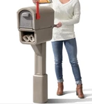 STEP2 Mailmaster Express Plus Plastic Mailbox, Newspaper Slot Model 578700. Fixed Price $69.00.